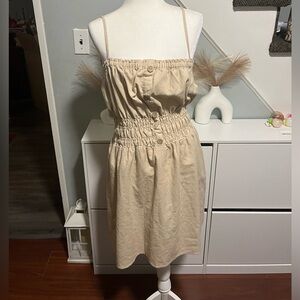 NWT Ci Sono Beige Mini Dress